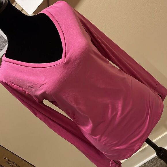Bally | Pink Long Sleeve V-neck - Picture 7 of 16